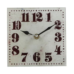 欧式创意时钟 方形玻璃台钟，点亮家居的时尚艺术